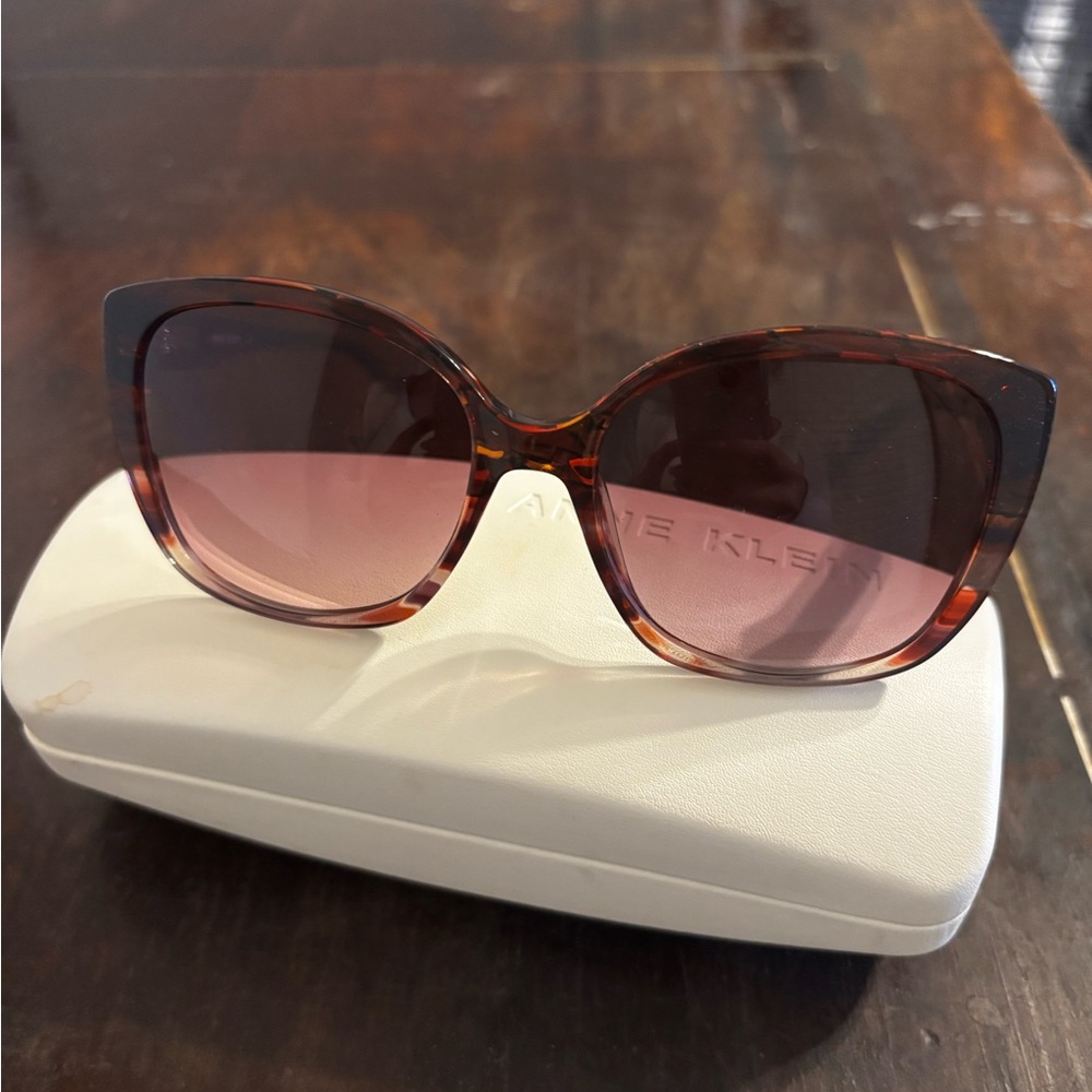 Anne Klein "Berry Animal" Sunglasses with Original Hard Case